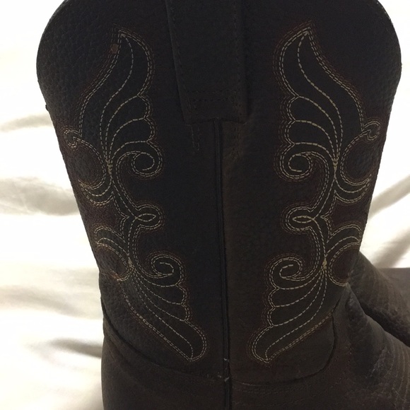 Rockin Leather Buffalo Square Toe Boot - Picture 3 of 5